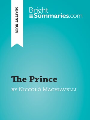 cover image of The Prince by Niccolò Machiavelli (Book Analysis)